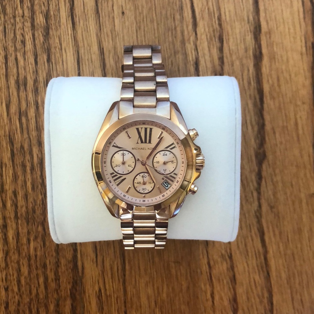 Michael Kors Bradshaw Rose Gold-Tone Watch
